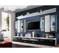 Meuble-paroi de luxe 3x support TV/2x étagère/2x armoire murale 7pcs JVmoebel