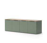 Meuble-paroi Wido, 2 parties, Vert, Sonoma, Vicco