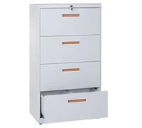 Meuble pour dossiers Suspendus Boston A10, Acier, 132x76x46 cm, Blanc