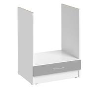 Meuble pour four encastrable Eco Gris Brillant L 60 cm - Cuisineandcie