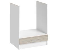 Meuble pour four encastrable Eco Noyer Blanchi L 60 cm - Cuisineandcie