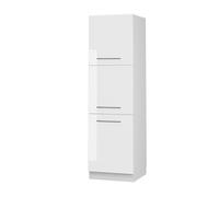 Meuble pour four Fame-Line, 60cm, Blanc Haute brillance/Blanc, Vicco 38523