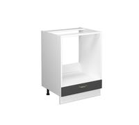 Vicco Meuble pour Four Fame-Line, Anthracite/Blanc, 60 cm sans Plan de Travail