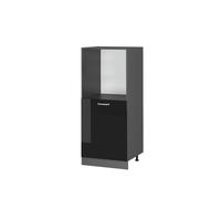 Meuble pour four R-Line 60cm Noir Haute brillance/Anthracite Vicco 41188