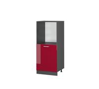 Meuble pour four R-Line, 60cm, Rouge bordeaux Haute brillance, Anthracite, Vicco