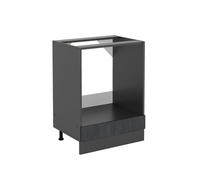 Meuble pour four R-Line, 60cm sans PT, Béton noir/Anthracite, Vicco 47490