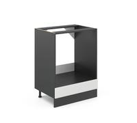 Vicco Meuble pour Four R-Line, Blanc Campagne, 60cm | Façade en MDF · Sans plan de travail · Pieds réglables en hauteur · Librement combinable · Intégration facile