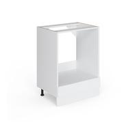 Vicco Meuble pour Four R-Line, Blanc Haute Brillance/Blanc, 60 cm sans Plan de Travail