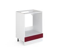 Vicco Meuble pour Four R-Line, Rouge Brillant, 60cm sans PT