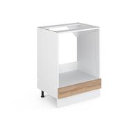 Vicco Meuble pour Four R-Line, Sonoma, 60cm | ✓ Niche pour four · Sans plan de travail · Pieds réglables en hauteur · Librement combinable · Intégration facile