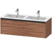 Meuble Pour Lavabo Encastrable Duravit Ketho.2 1 tiroir, poignée anthracite, pour Lavabo double ME 1280x440mm Noyer naturel K25066079790000