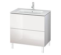 Meuble Pour Lavabo Encastrable Duravit L-Cube pour 233683 À poser 481x820x704mm Noyé foncé