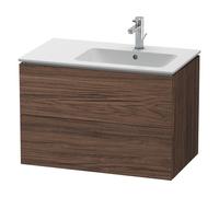 Meuble Pour Lavabo Encastrable Duravit L-Cube pour 234583 cuve à droite 550x820x481mm Noyé foncé