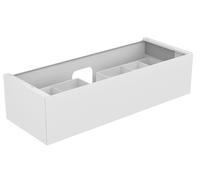 Meuble Pour Lavabo Encastrable Keuco Edition 11 1 tiroir, Avec lumière, Lavabo central 1400x350x535mm Chêne Clair