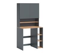 meuble pour lave-linge Viktor 93.6x88.2cm 2 pièces avec étagère Anthracite/Chêne de force doré Vicco 60720