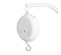 Meuble pour lit bébé - Carrousel musical électrique pour lit bébé avec boîte à musique à piles, 35 mélodies intégrées, carrousel pour réglable | Carrousel automatique blanc avec boîte à musique pour