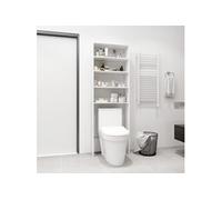 Meuble pour machine à laver Blanc 64x24x190 cm