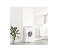 Meuble pour machine à laver Blanc 64x25,5x190 cm