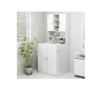 Meuble pour machine à laver Blanc brillant 70,5x25,5x90 cm