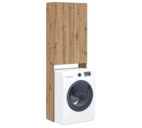 Meuble pour machine à laver chêne artisanal 64x25,5x190 cm