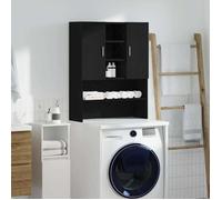 vidaXL Meuble pour machine à laver Chêne noir 70,5 x 25,5 x 90 cm