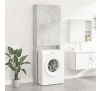 vidaXL Meuble pour machine à laver 808417 Gris béton 64×25,5×190 cm
