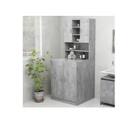 Meuble pour machine à laver Gris béton 70,5x25,5x90 cm