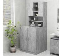 Vidaxl Meuble Pour Machine À Laver Gris Béton 70,5x25,5x90 Cm Multicolore