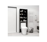 Meuble pour machine à laver noir 64x24x190 cm