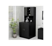 vidaXL Meuble pour machine à laver Noir 70,5x25,5x90 cm 808387
