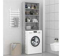 vidaXL Meuble pour machine à laver Sonoma gris 64×24×190 cm