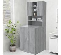 vidaXL Meuble pour machine à laver Sonoma – Gris 70,5×25,5×90 cm – 815946