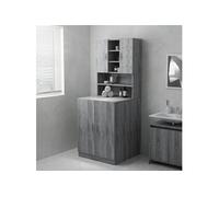 Meuble pour machine à laver Sonoma gris 71x71,5x91,5 cm