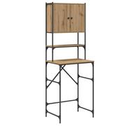 vidaXL Meuble pour machine à laver Chêne artisanal en bois d'ingénierie 68x48,5x194 cm