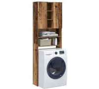 vidaXL Armoire pour machine à laver aspect bois ancien 64x25,5x190 cm