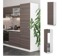 Meuble pour réfrigérateur VICCO R-Line Blanc/Gris noble 60 cm