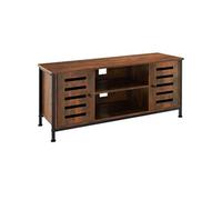 Meuble pour téléviseur style industriel Bois foncé industriel, rustique