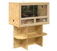 Meuble pour Terrarium, Support Base pour Terrarium Marron 80 x 50 x 50 cm OSB