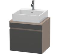 Meuble Pour Vasque à Poser Duravit DuraStyle 1 tiroir 600x512x478mm Basalte Mat/Graphite Mat DS530004943 DS530004943