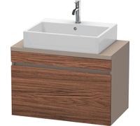 Meuble Pour Vasque à Poser Duravit DuraStyle 1 tiroir 800x512x478mm Basalte Mat/Noyer foncé mat DS530202143 DS530202143