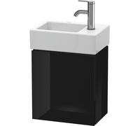 Meuble Pour Vasque à Poser Duravit L-Cube pour 072438 Charnières Droite 400x364x241mm Noir brillant