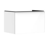 Meuble Pour Vasque à Poser Hansgrohe Xelu Q 1 tiroir 780x550x485mm Blanc Brillant/Blanc Mat