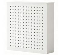 Meuble Radiateur Blanc avec Étagère de Rangement, Cache Radiateur de Sécurité Aéré pour Couloir, Entrée, Chambre, Décor de Salon(100x80x20cm/39.3x31.4x7.8in)