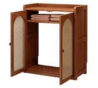 Meuble Radiateur Étagère Cache-radiateur Moderne Avec 2 Portes Cache Chauffage Mural Avec Rangement Avec Étagère Réglable Pour Salon Chambre À Coucher(60x25x82.5cm)