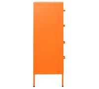 Meuble Rangement - HAOSHOP - Commode Orange 80x35x101 5 cm Acier&01_29991