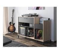Meuble Vinyles Chicago, Made In France Brun