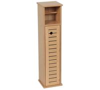 Meuble Reserve Et Derouleur Papier Wc Bambou Et Mdf - Trinidad - TENDANCE