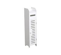 Meuble réserve et dérouleur WC 1 porte blanc Blanc G