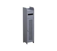 Meuble réserve et dérouleur WC cannage gris