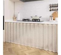 Meuble Rideau Cuisine, Flanelle Rideau Placard, Rideau Meuble Cuisine Bas, Rideau Anti-poussière Etagères, Rideau Sous Evier, Rideaux D'armoire Etagères pour Salon, Cuisine, avec Motif Meubles(K,120x7